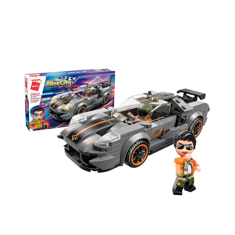 Bloco de Montar Carro GT 40 Mine City Keepplay
