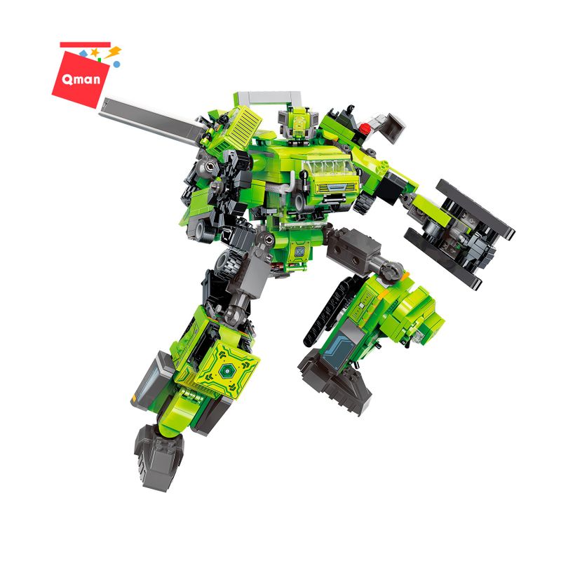 Bloco de Montar Set Veículos Pesados Trans Collector Keepplay