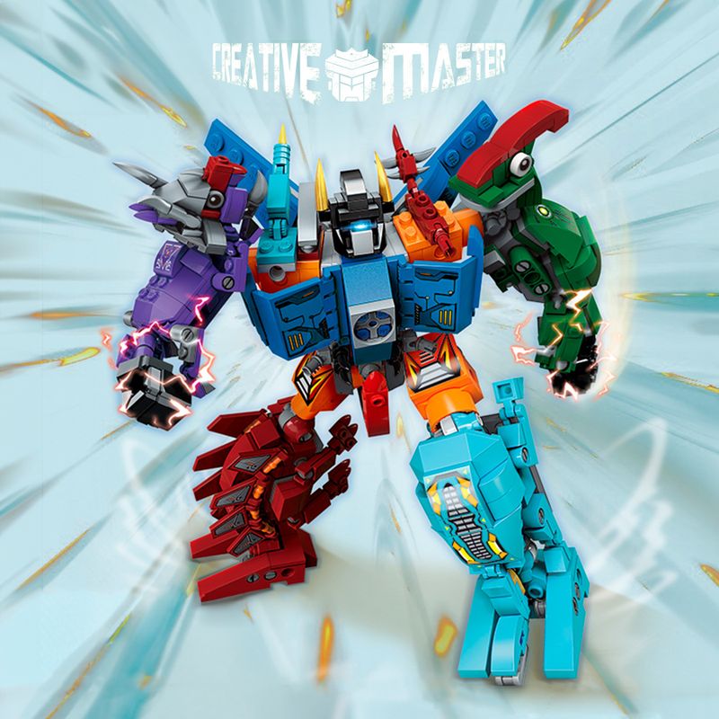 Bloco de Montar Set Creative Master Super Mecha Keepplay
