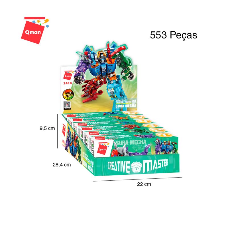 Bloco de Montar Set Creative Master Super Mecha Keepplay