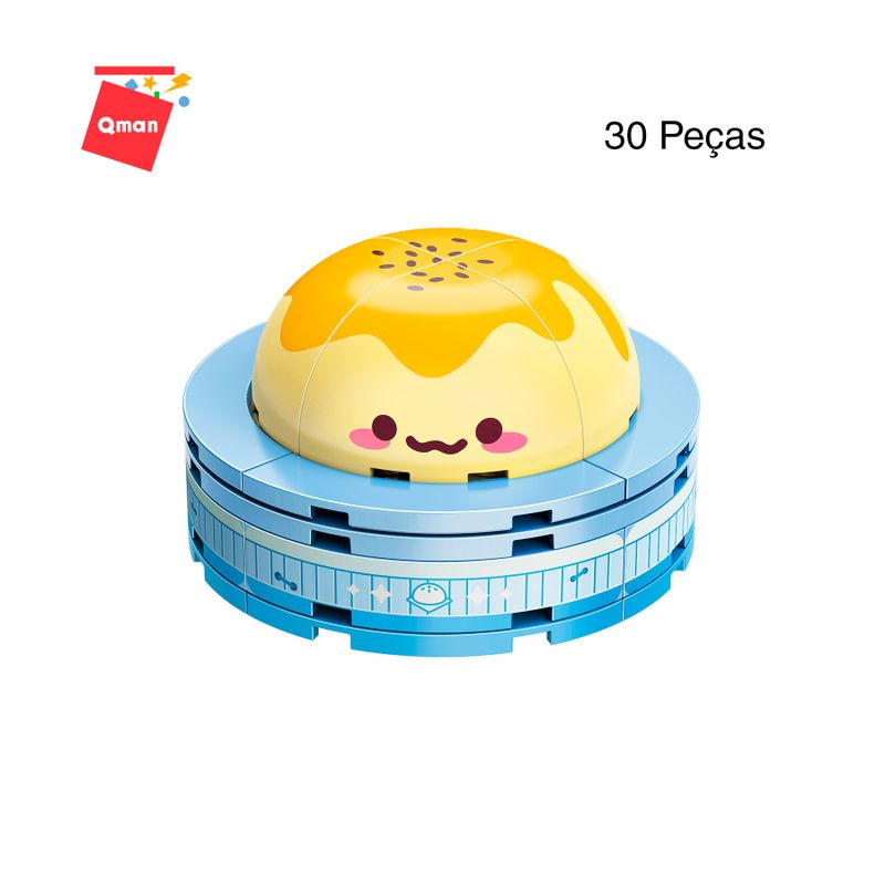 Bloco de Montar Set Build & Fun Comidinhas de Restaurante Keepplay