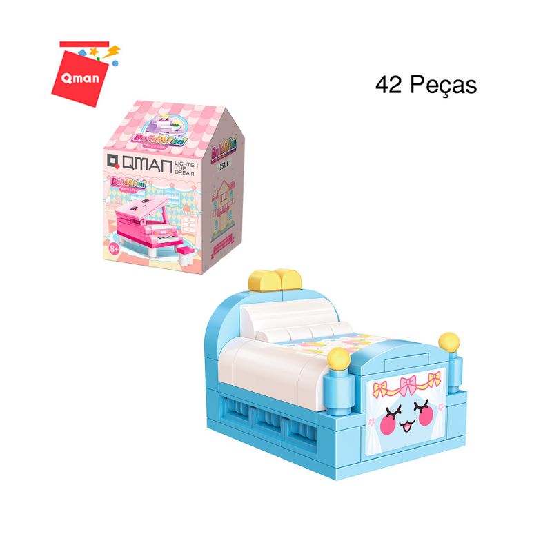 Bloco de Montar Set Build e Fun Casa Keepplay