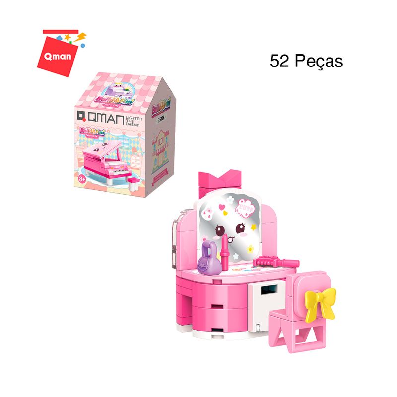 Bloco de Montar Set Build e Fun Casa Keepplay