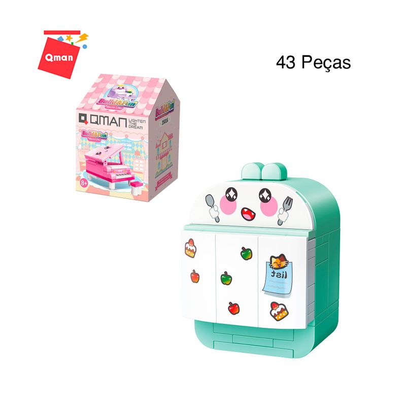 Bloco de Montar Set Build e Fun Casa Keepplay