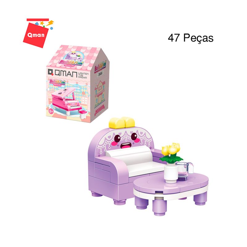 Bloco de Montar Set Build e Fun Casa Keepplay