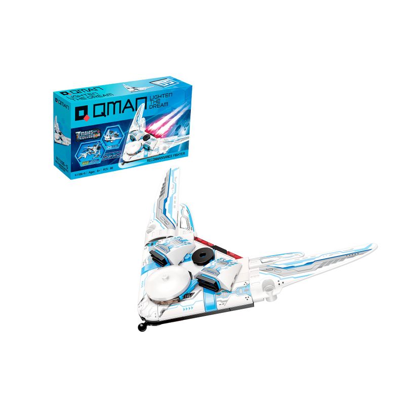 Bloco de Montar Nave de Reconhecimento Fantasma Trans Collector Keepplay