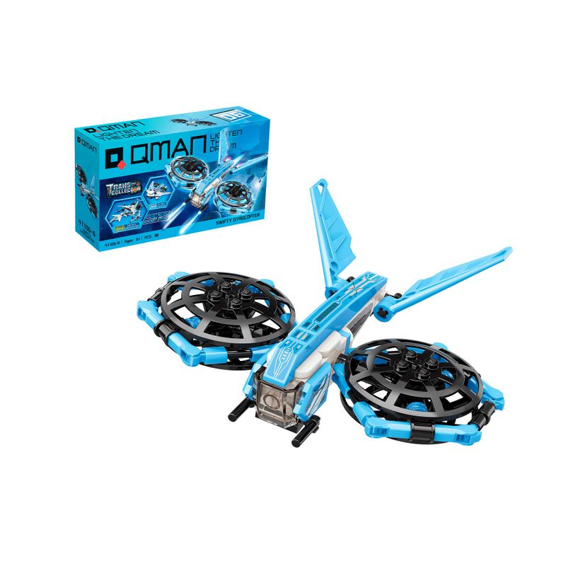 Bloco de Montar Nave Drone Trans Collector Keepplay