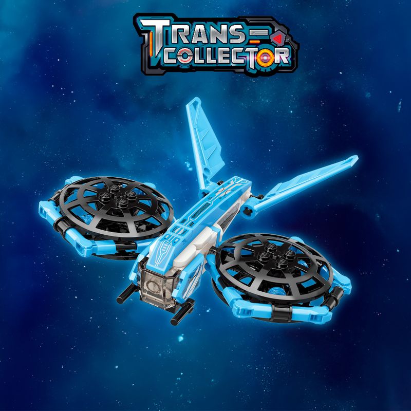 Bloco de Montar Nave Drone Trans Collector Keepplay