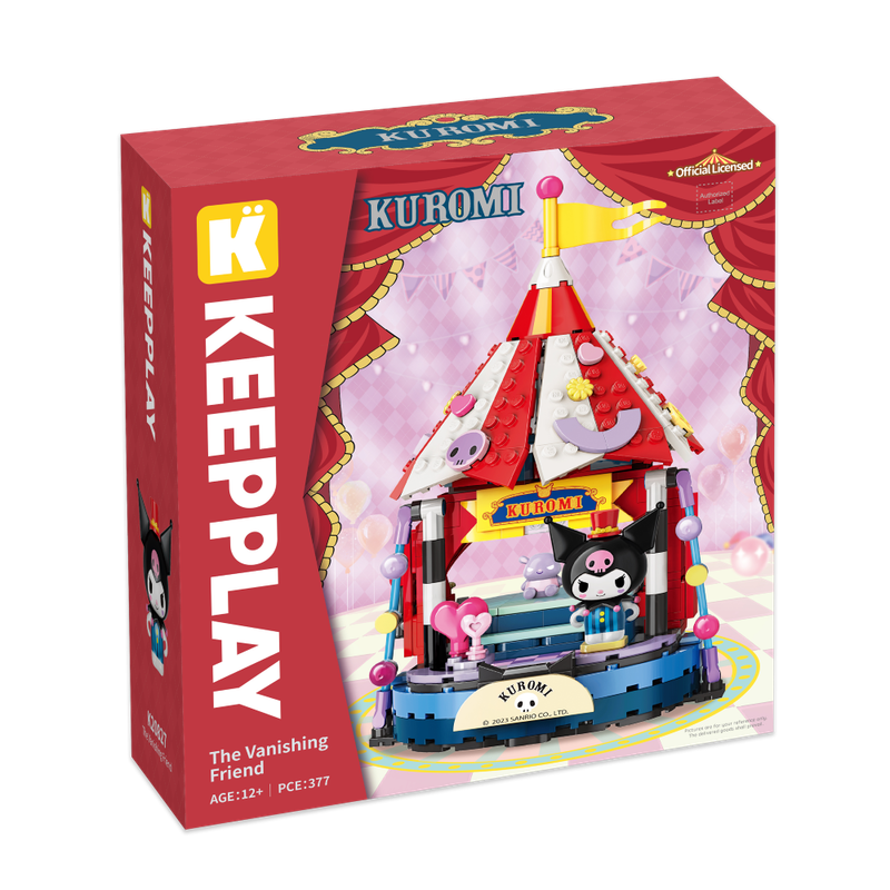 Bloco de Montar Amiga Mágica Kuromi Hello Kitty e Amigos Keepplay