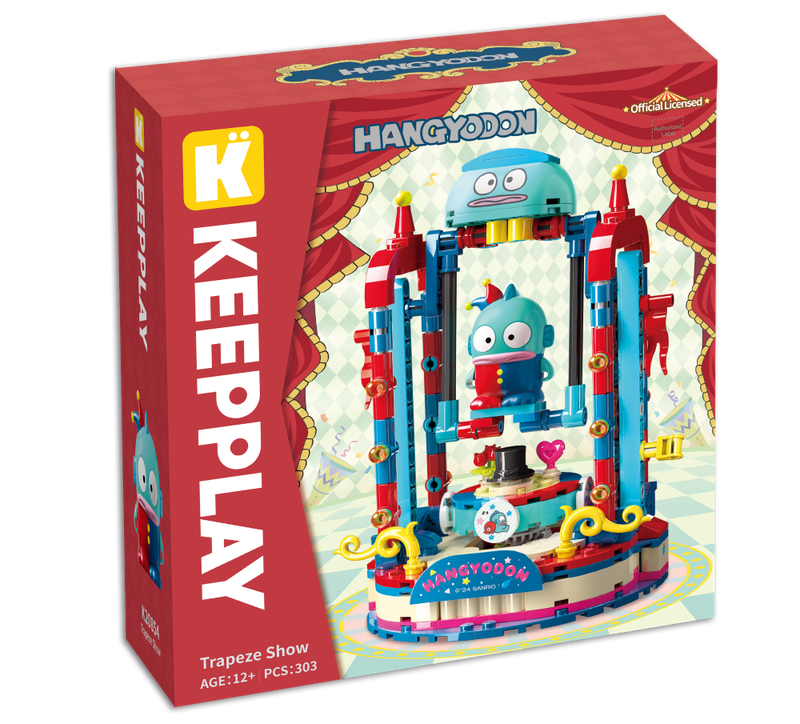 Bloco de Montar Show de Trapézio Hangyodon Hello Kitty e Amigos Keepplay