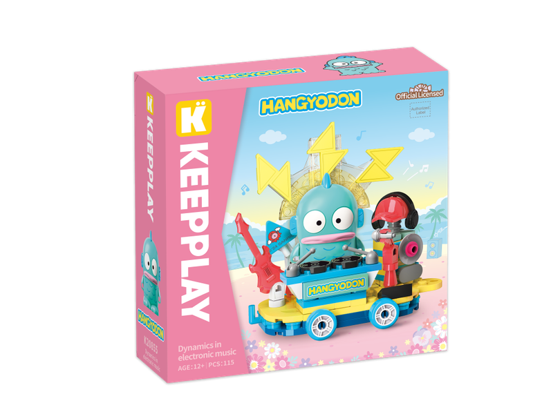 Bloco de Montar Música Dinâmica Hangyodon Hello Kitty e Amigos Keepplay