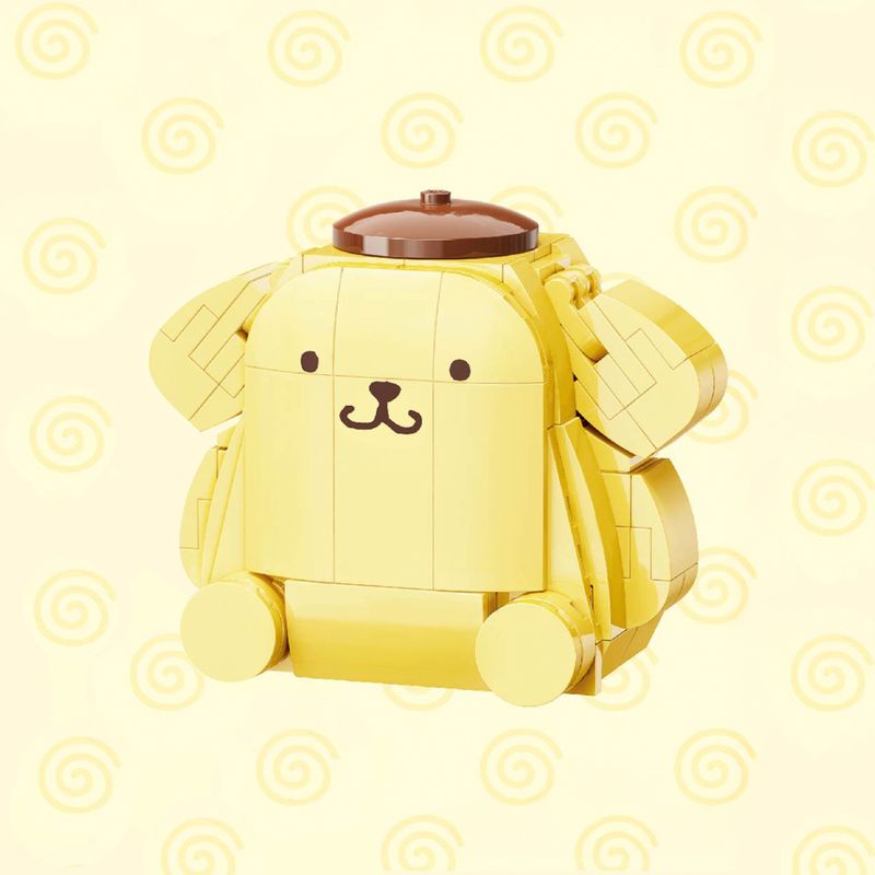 Bloco de Montar Personagem Pompompurin Hello Kitty e Amigos Keepplay
