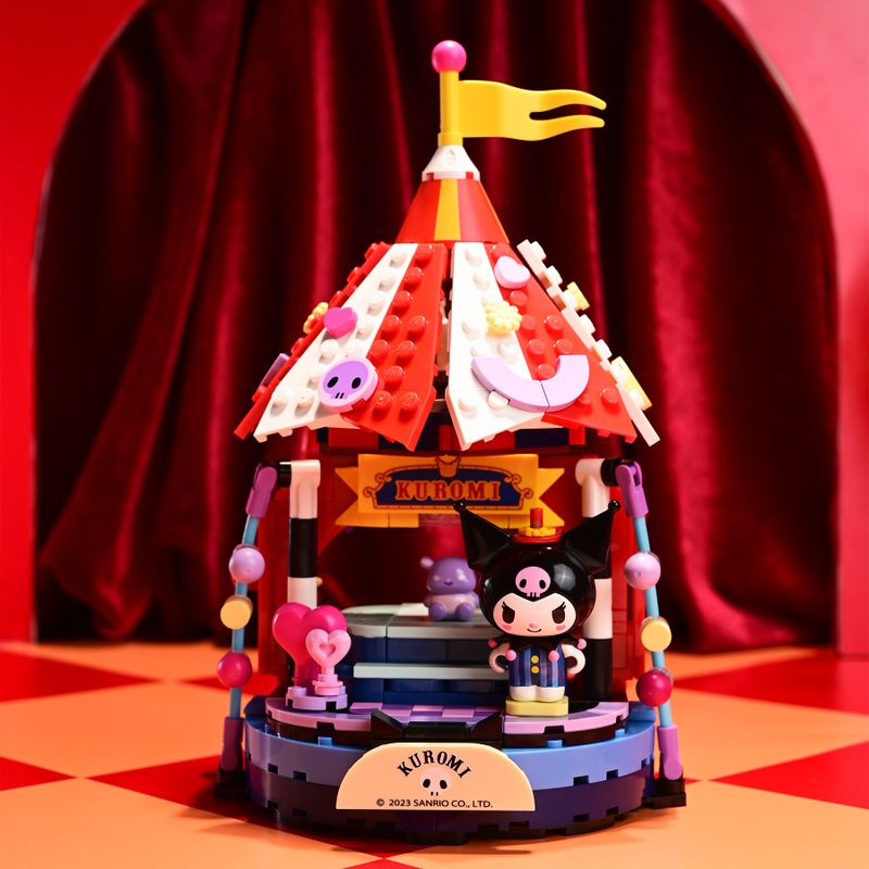 Bloco de Montar Amiga Mágica Kuromi Hello Kitty e Amigos Keepplay