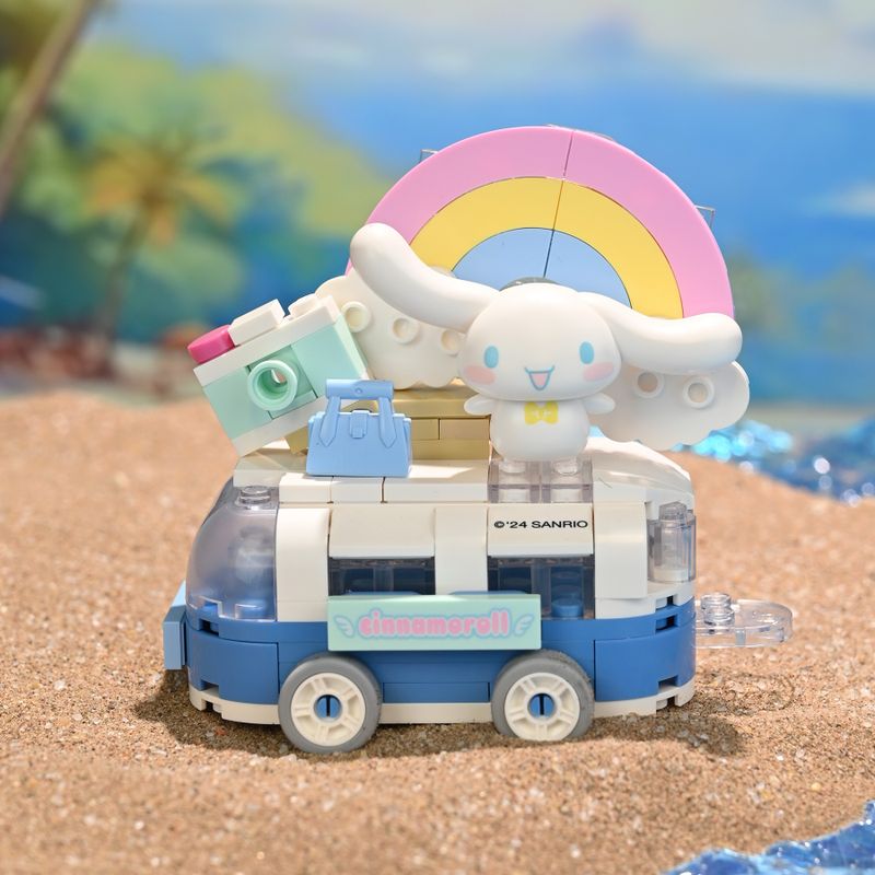 Bloco de Montar Viagem de Lazer Cinnamoroll Hello Kitty e Amigos Keepplay