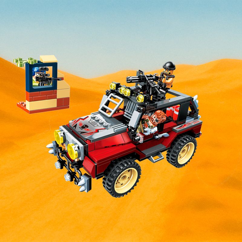 Bloco de Montar Jeep de Operações Especiais Thunder Mission Keepplay