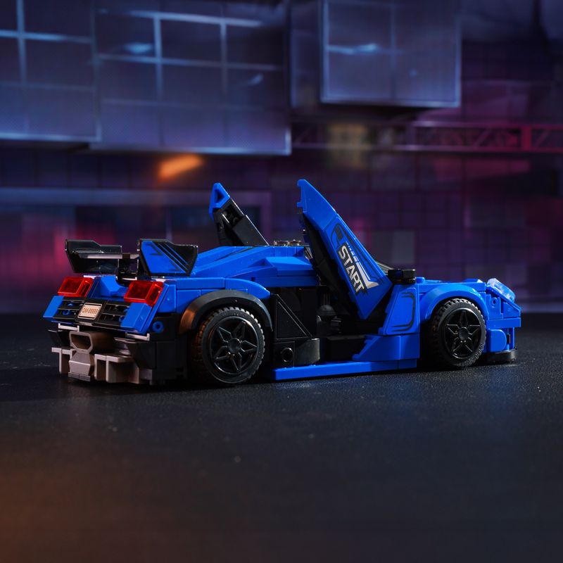 Bloco de Montar Carro Voador Celeste Speed Car Keepplay