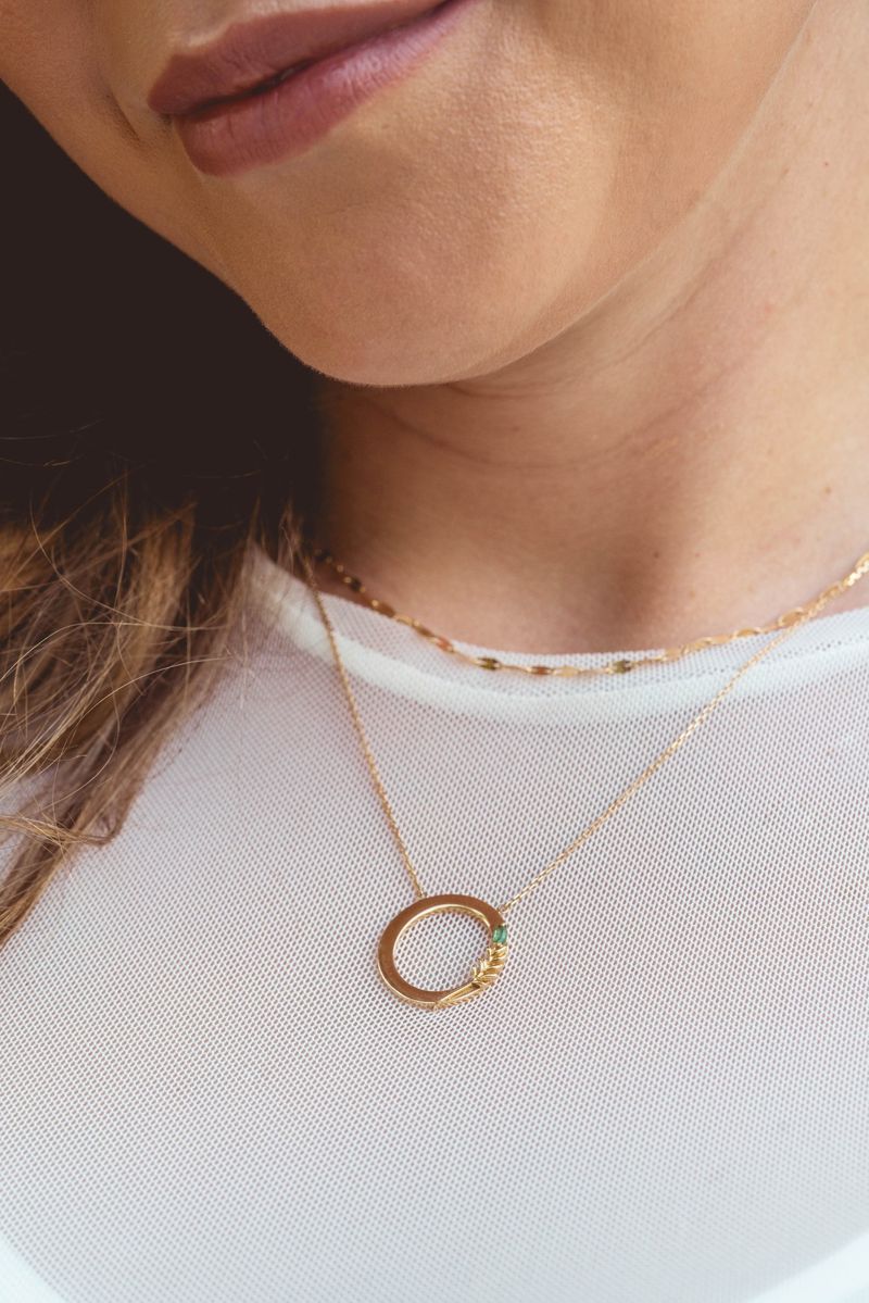 Colar Oliveira Esmeralda