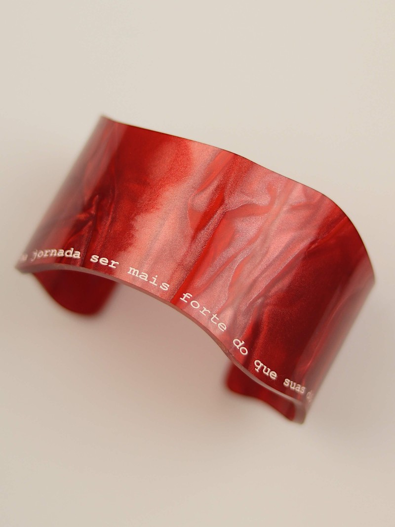 Bracelete Lygia Vermelho Perolado G