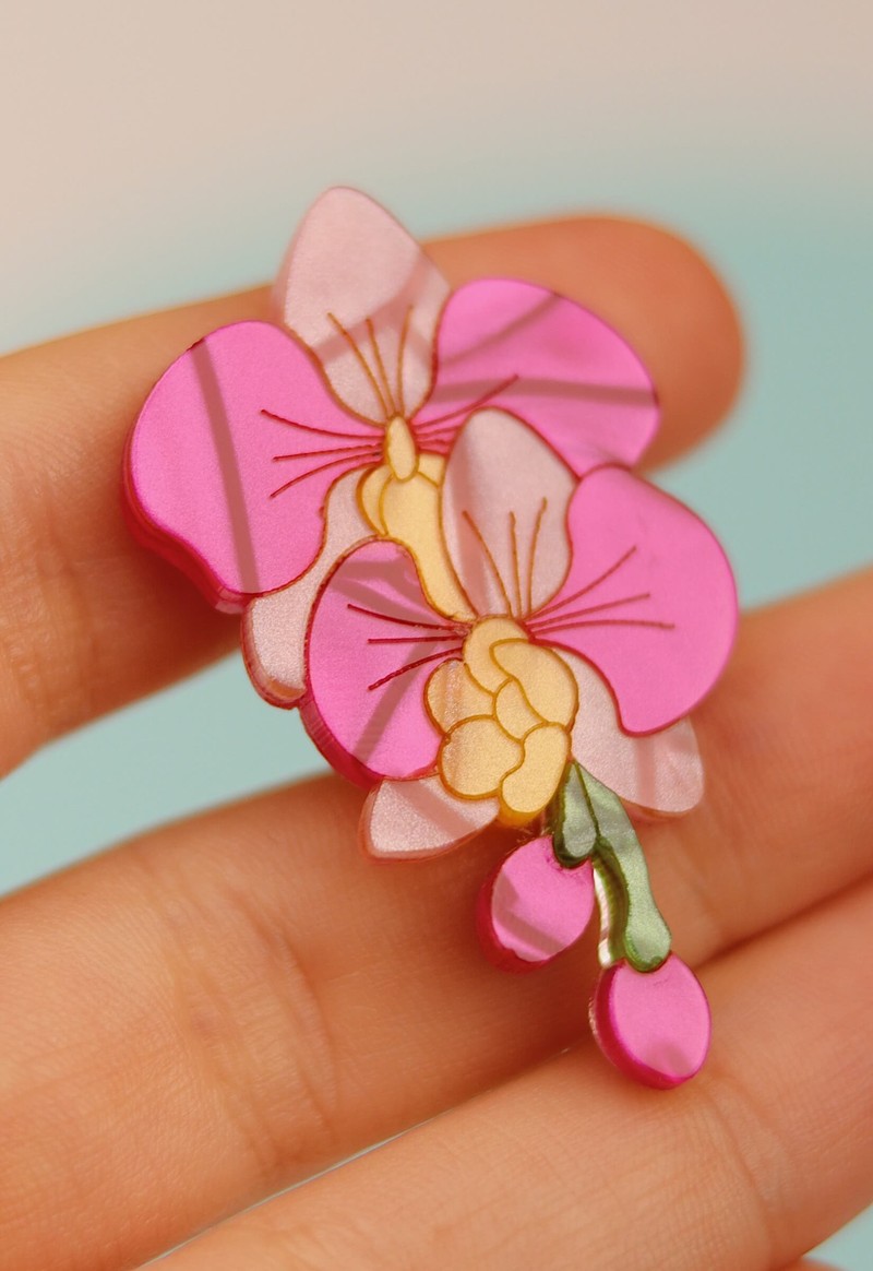 Pin Mitsue Pink Perolado