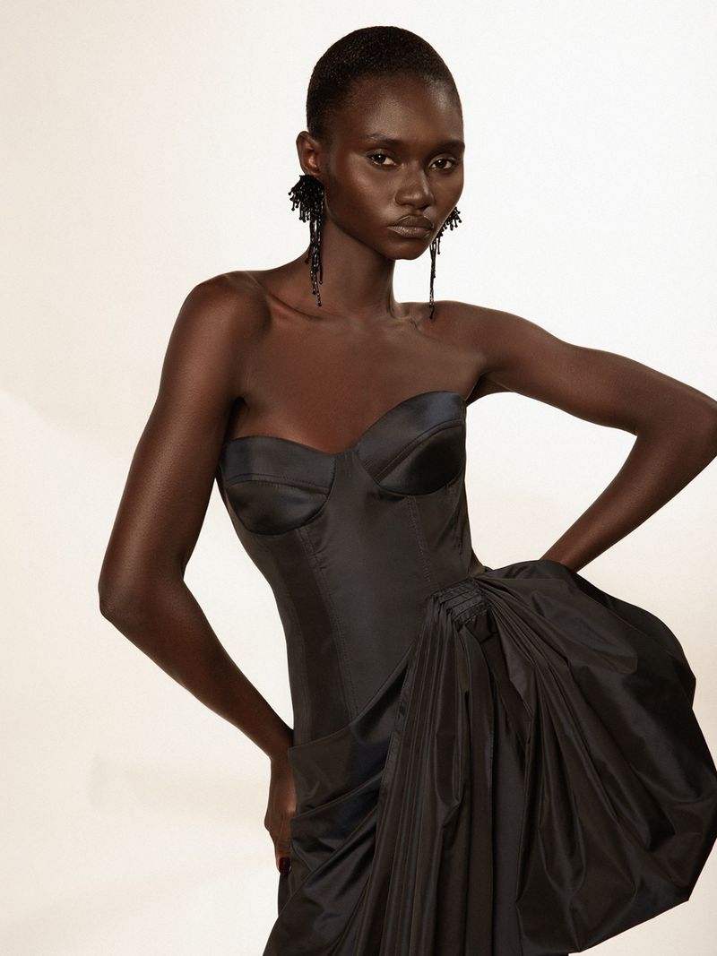 Vestido Longo com Laço 