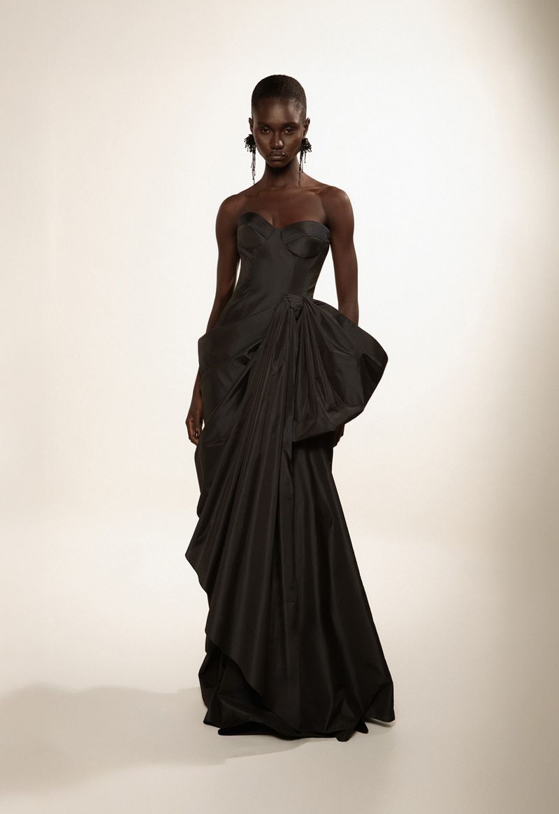 Vestido Longo com Laço 