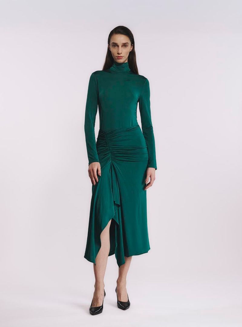 Top Manga Longa com Gola Alta 