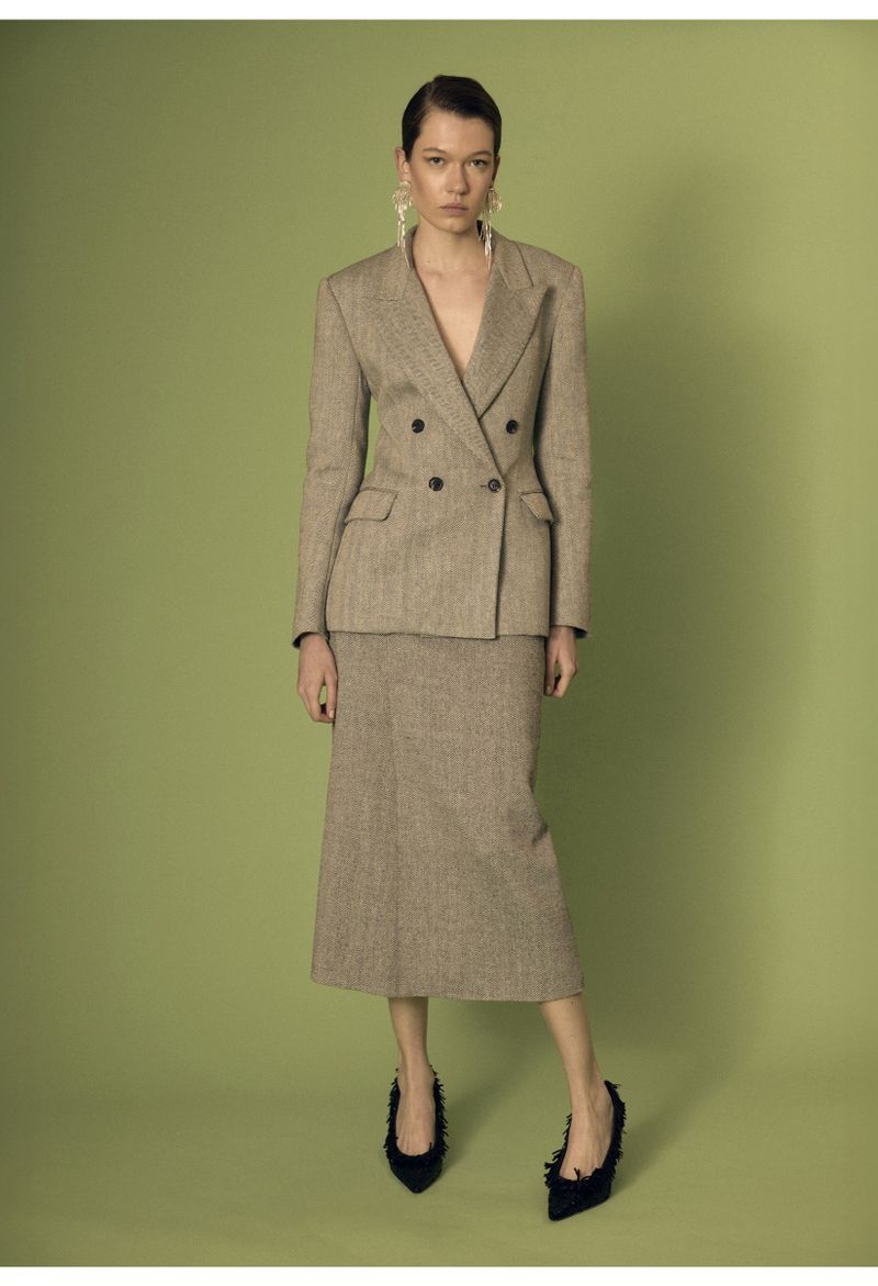 Blazer com Fiancos Laterais e Transpasse 