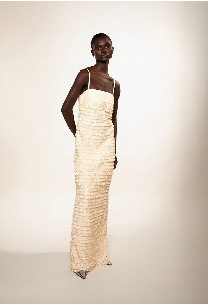 Vestido Longo em Paetê 