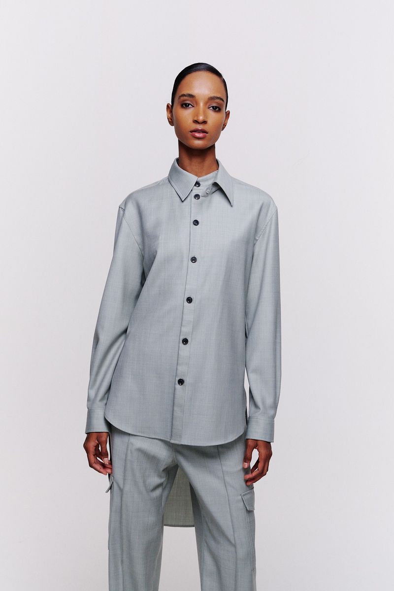 Camisa M/L Fralda Alongada 