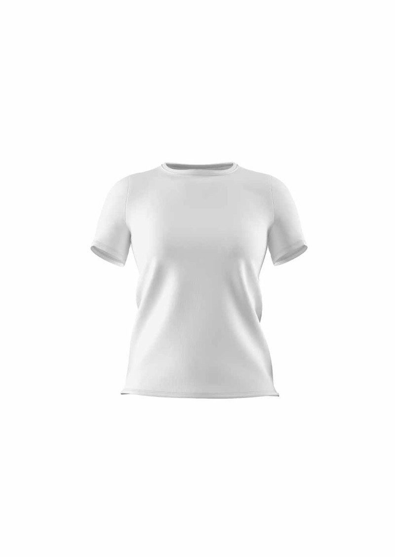 blusa flow decote alto manga curta branco - promo