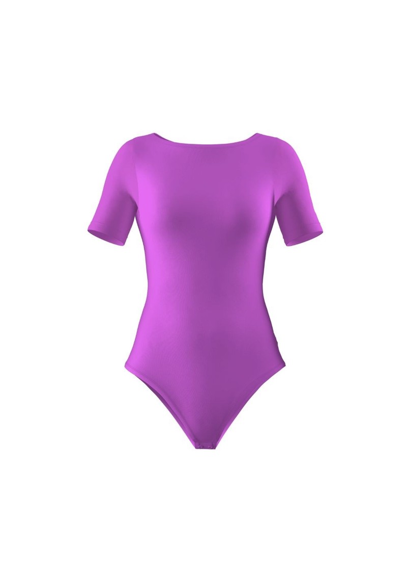 Body decote canoa manga curta roxo orquidea promo