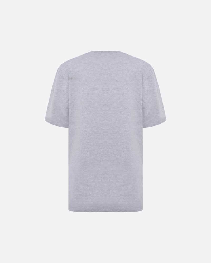 Camiseta Rocio Bordada Cinza Mescla
