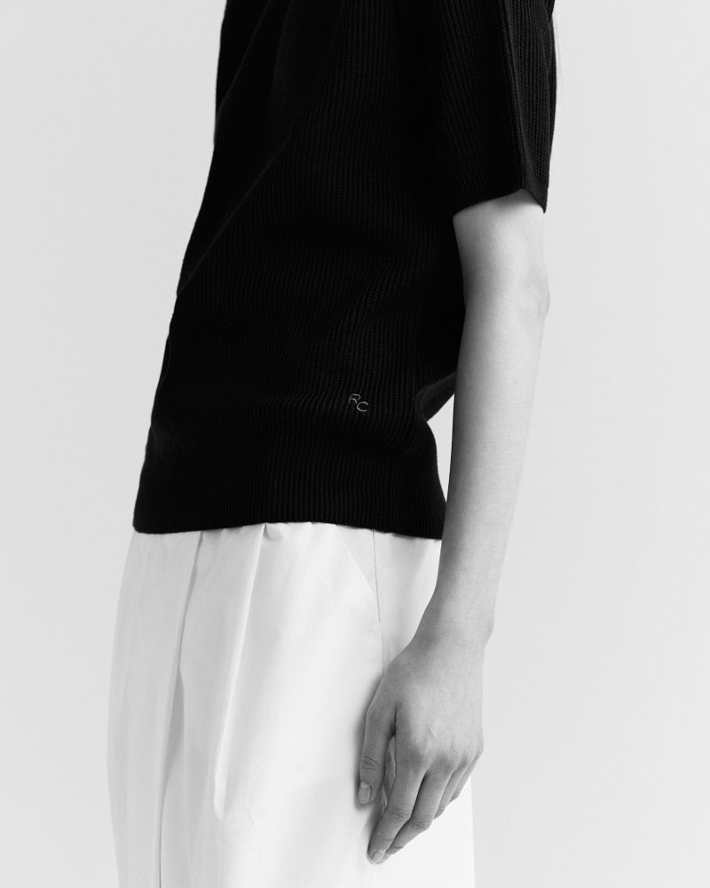 Camiseta Tricot Raglan Marrom