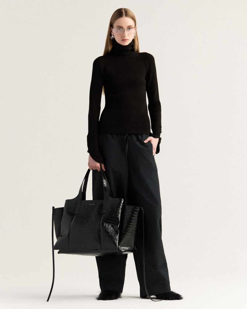 Blusa Tricot Skin Preto