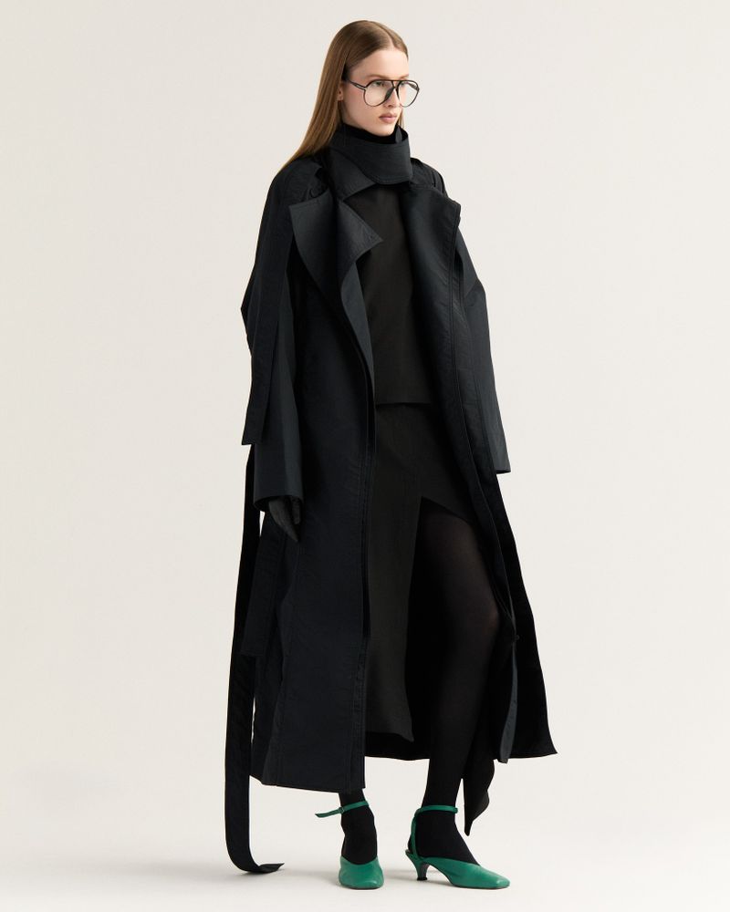 Trench Coat Tarsila Preto