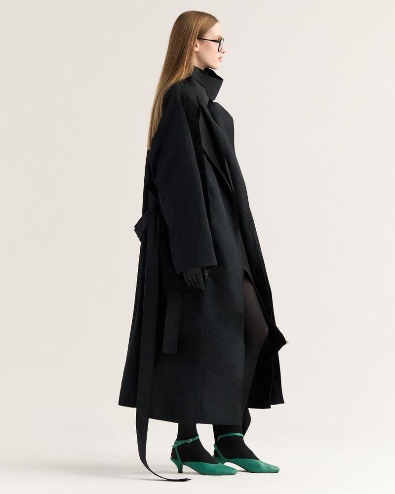 Trench Coat Tarsila Preto