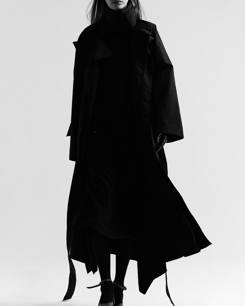 Trench Coat Tarsila Preto