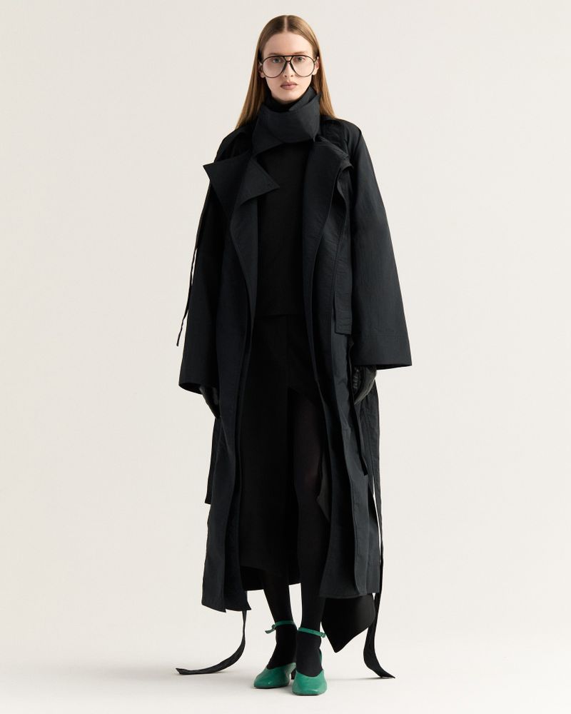 Trench Coat Tarsila Preto