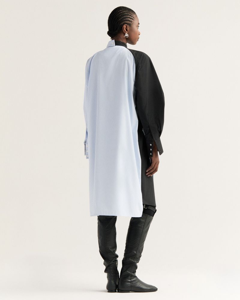 Chemise Odette Listrado Azul e Branco