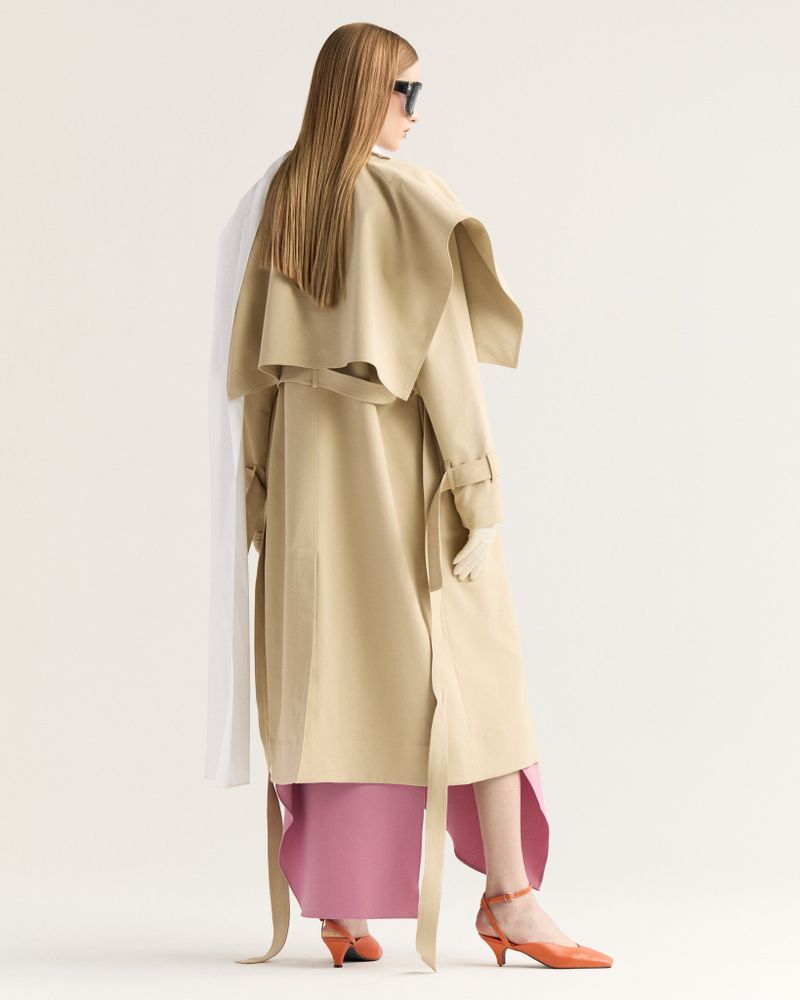 Trench Coat Jaspe Bege