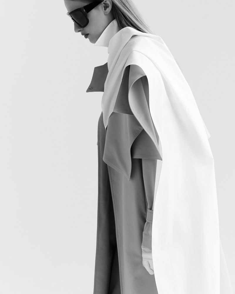 Trench Coat Jaspe Bege