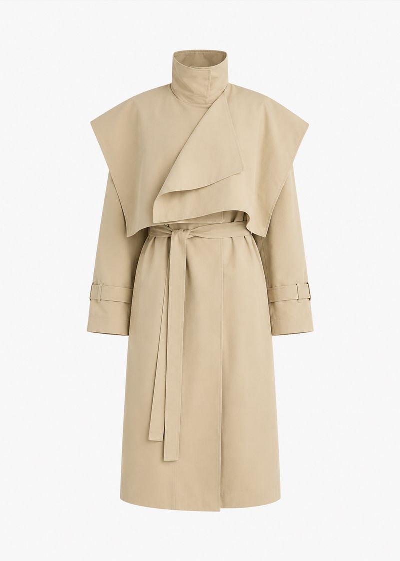 Trench Coat Jaspe Bege
