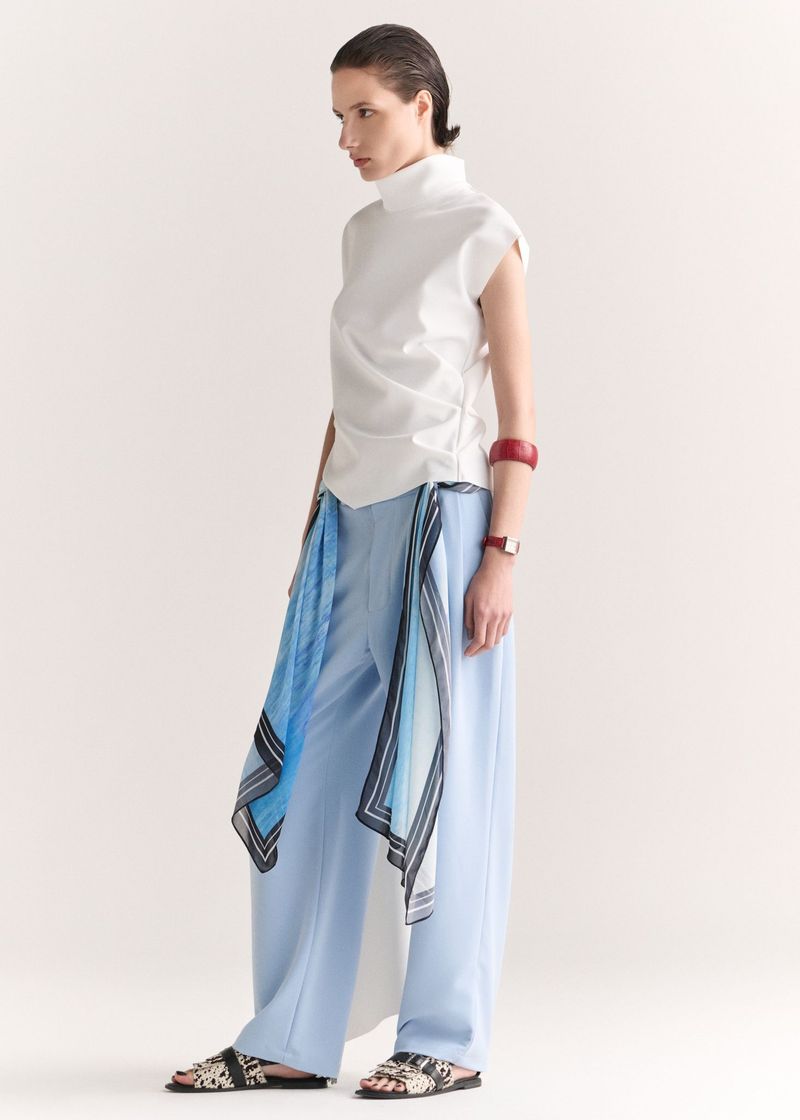 Blusa Perses Block Off White