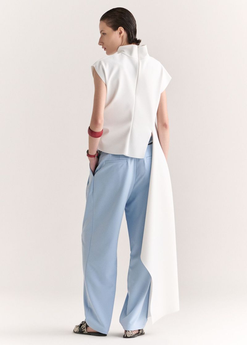 Blusa Perses Block Off White
