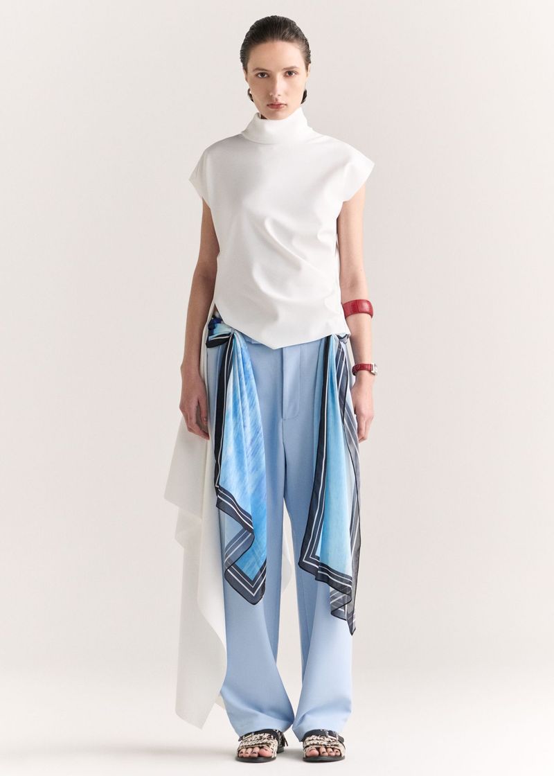 Blusa Perses Block Off White
