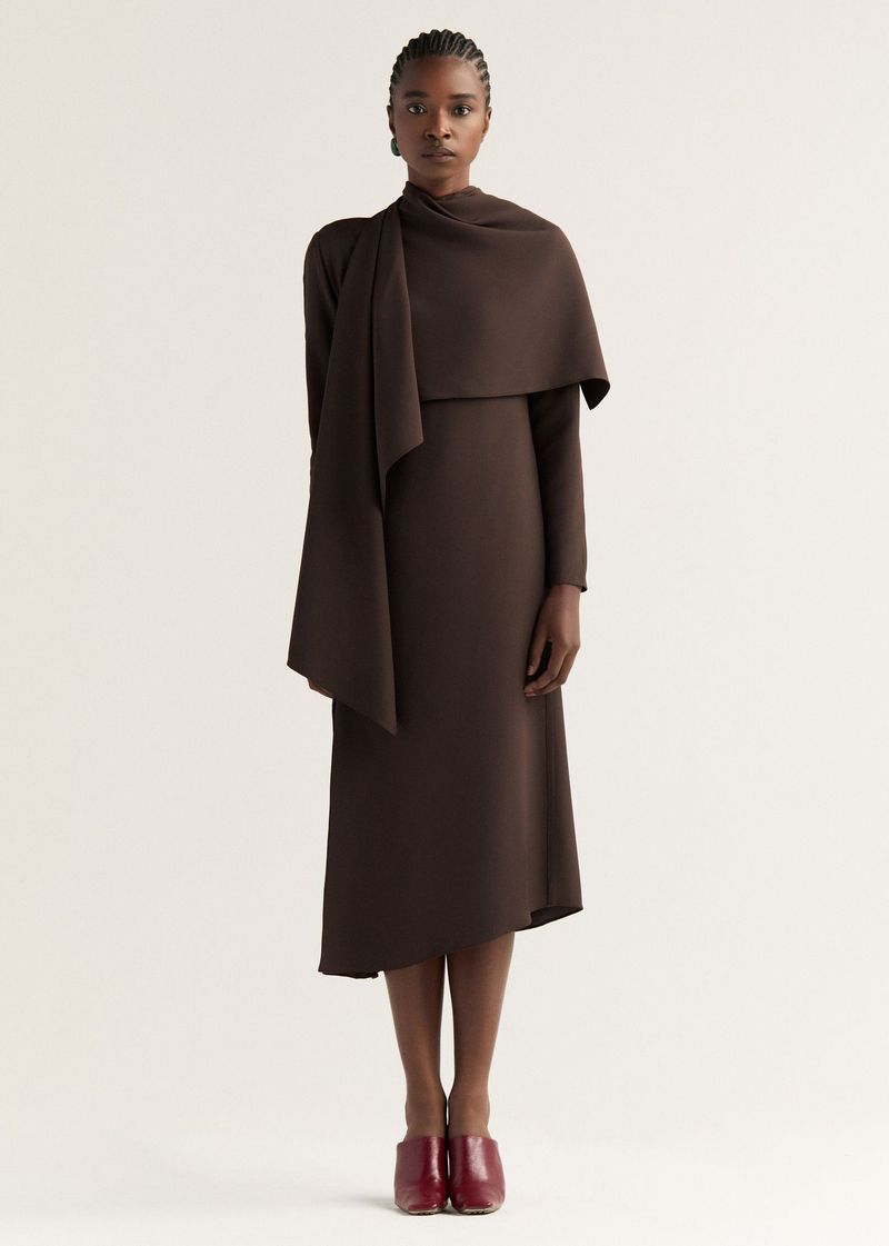 Vestido Noberta Marrom