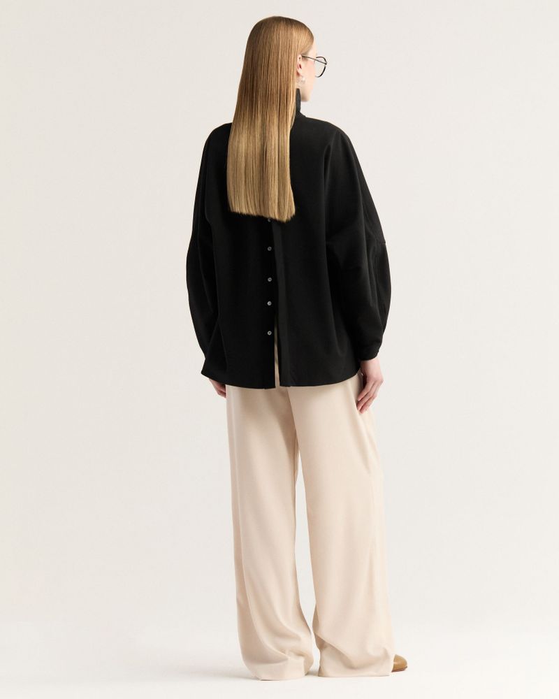 Camisa Jaspe Invertida Preto