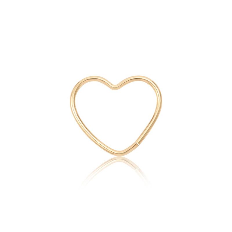 Piercing Ouro 18K Orelha Coração 2400317