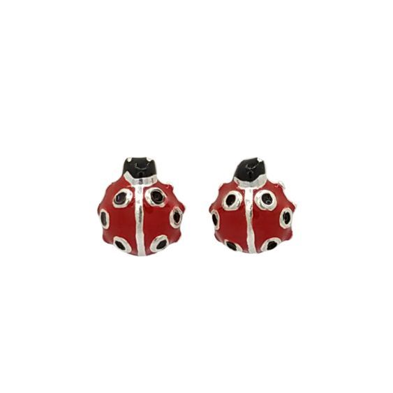 Brinco Prata Infantil Joaninha 114953