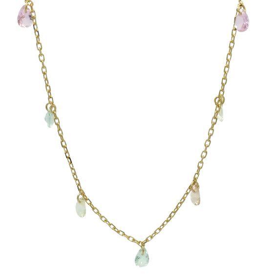  Chocker Prata Folheada Zircônia 604865